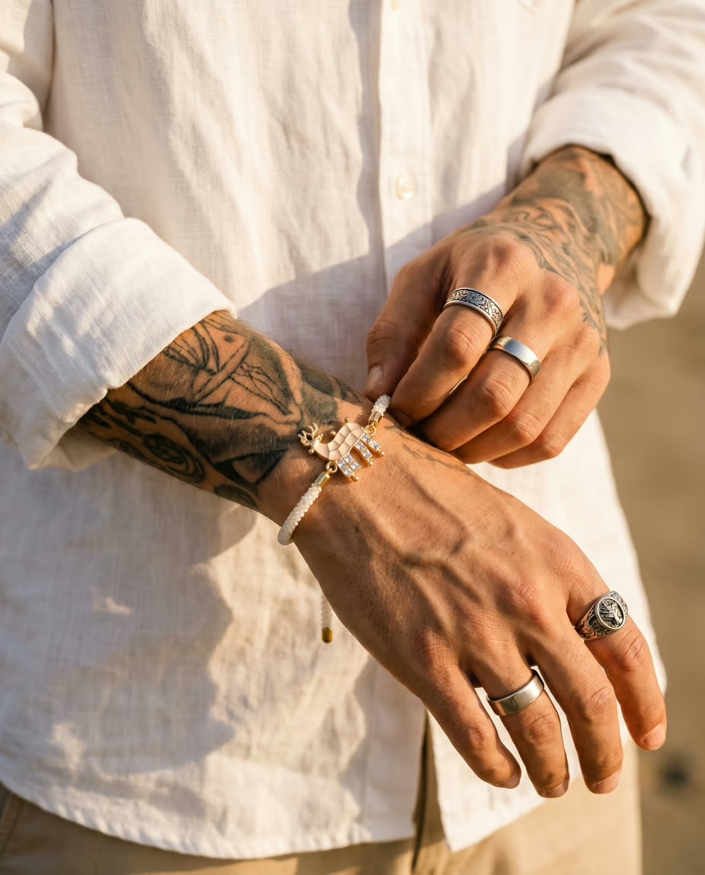 Camel Charm Bracelet — Golden hour
