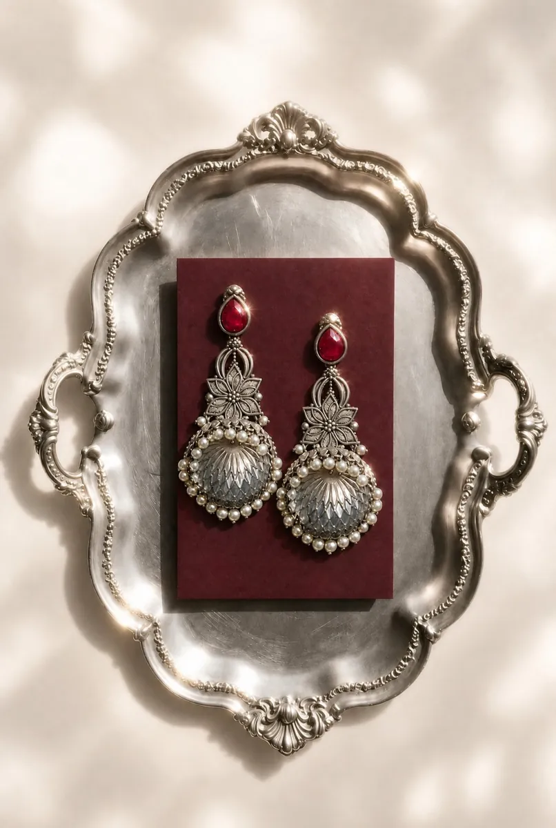 Danglers & Jhumkas earrings by Pardesia